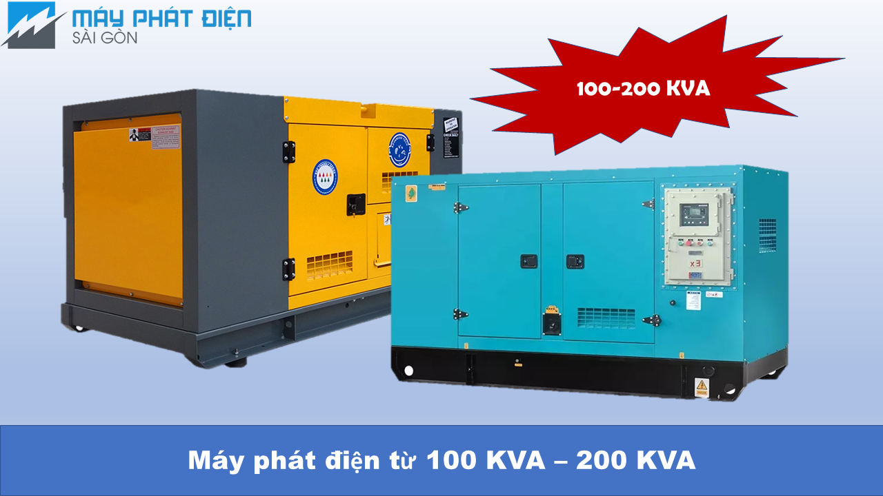 máy phát điện từ 100-200 KVA